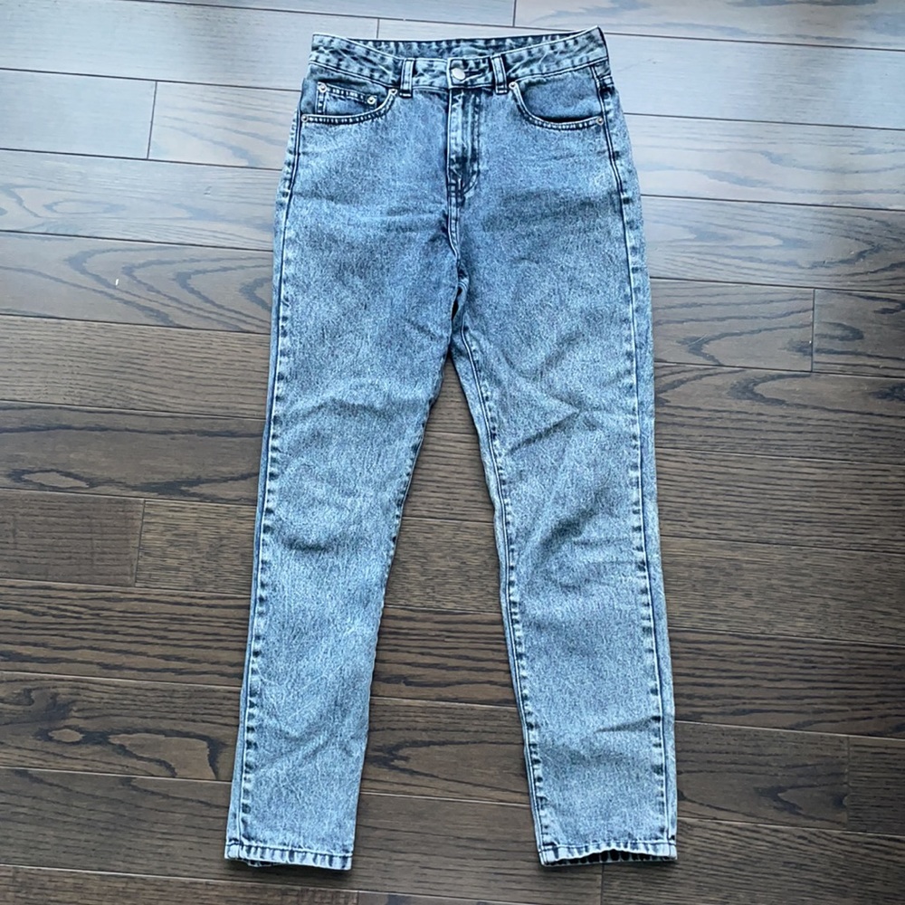 Acid Wash High Waist Mom Jeans